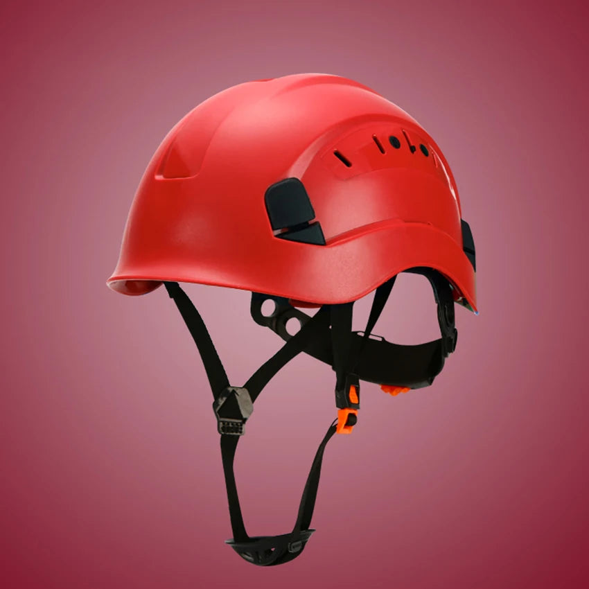 Safety Hard Hat-Adjustable ABS Climbing Helmet-6-Point Suspension