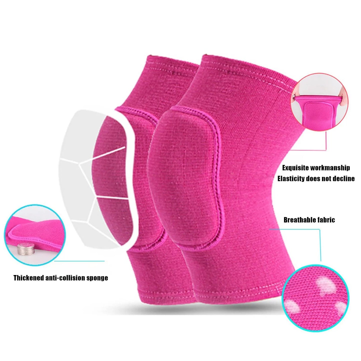 2pcs Sports Compression Knee Pads