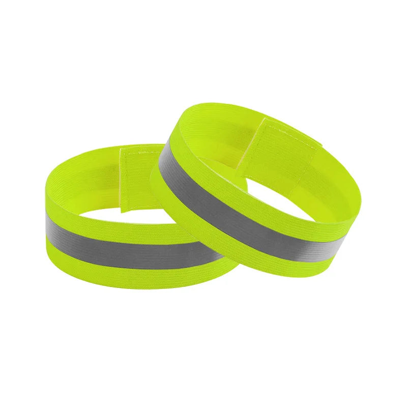 2PCS Running Reflective Arm Bands for Wrist Ankle Leg