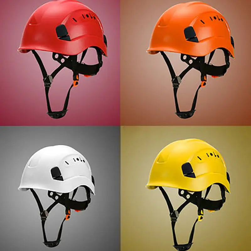 Safety Hard Hat-Adjustable ABS Climbing Helmet-6-Point Suspension