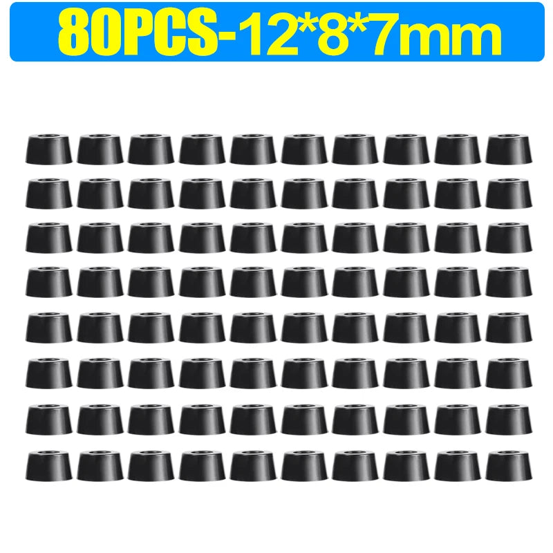 8/80Pcs Rubber Pads Floor Protectors Non-slip