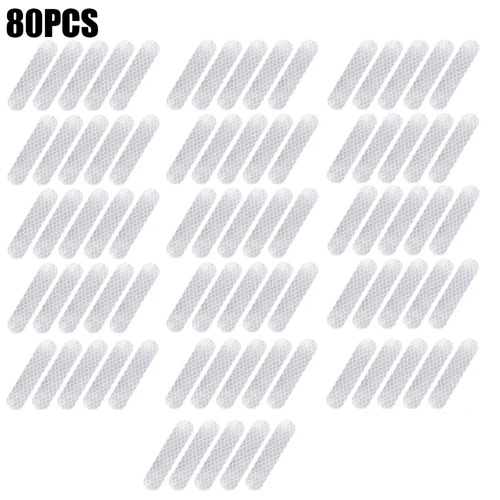 80-10PCS Reflector Tape For Night Riding Walking Car