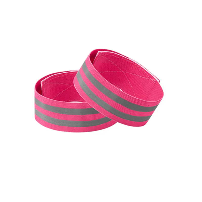 2PCS Running Reflective Arm Bands for Wrist Ankle Leg