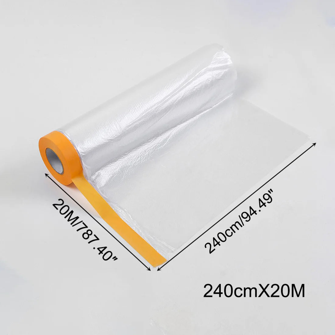Taped PE Film Paper Furniture Dust