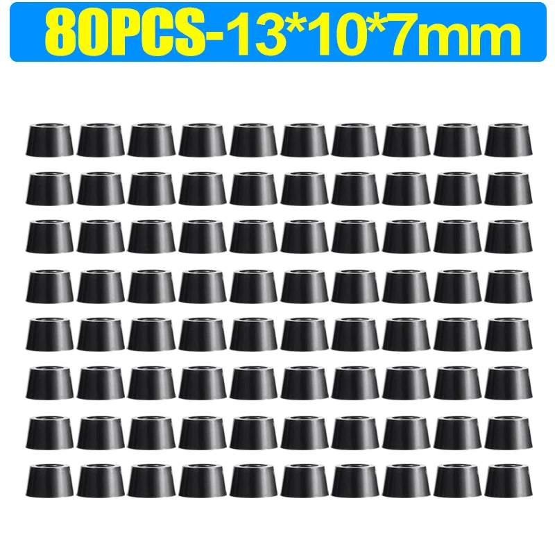 8/80Pcs Rubber Pads Floor Protectors Non-slip