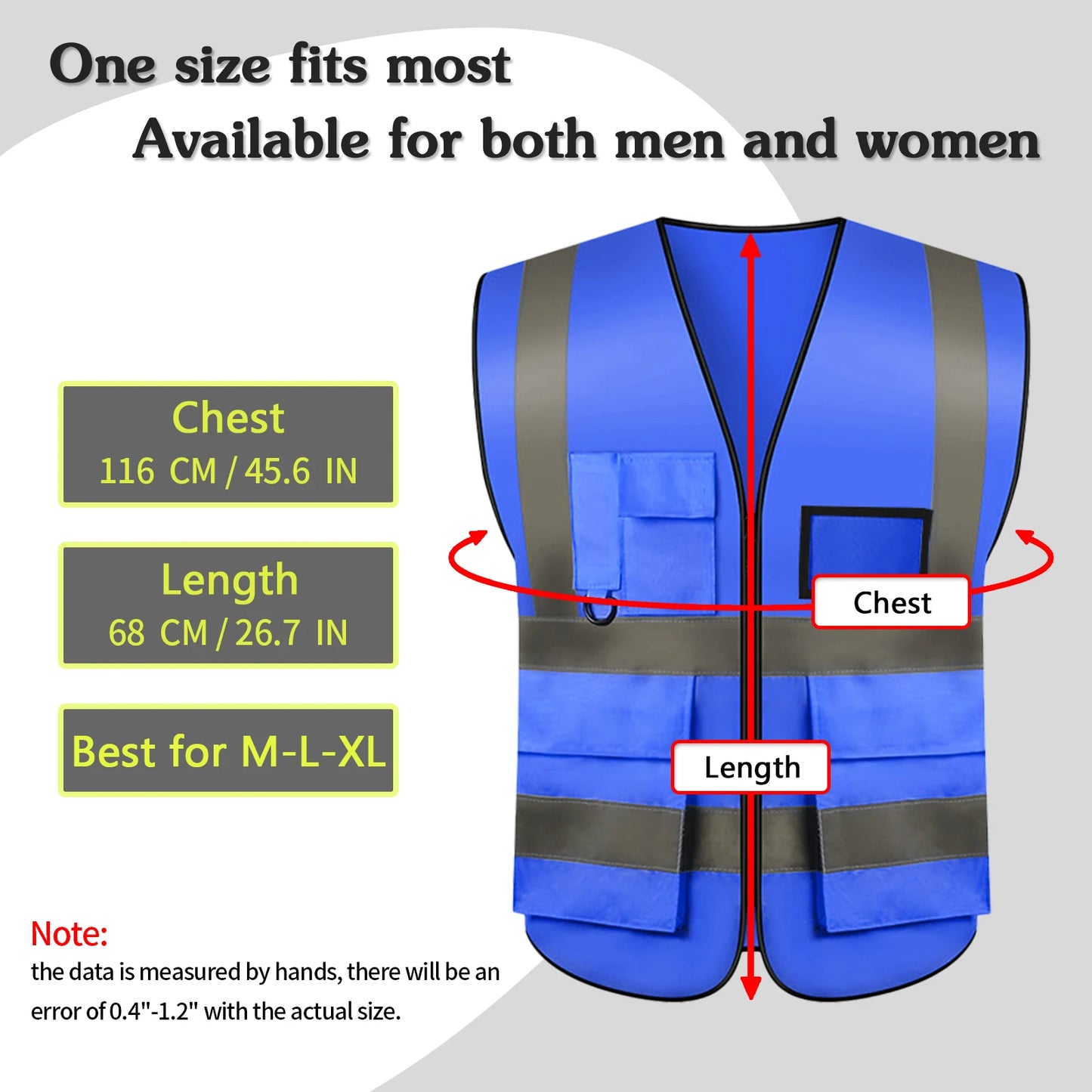 S-5XLSafety Vest 20 Pack, Custom Logo Construction Vest