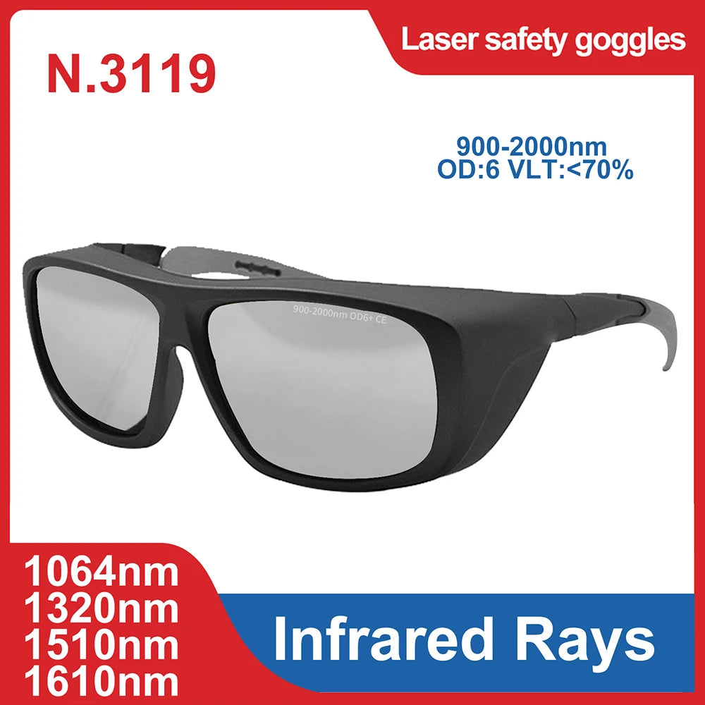 laser glasses 190-2000nm 10600nm OD6 CO2 Laser Protection goggles