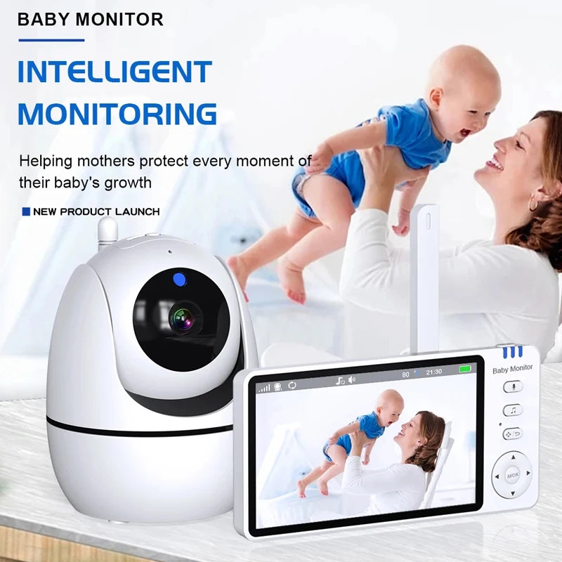5 Inch Video Baby Monitor With Camera PTZ