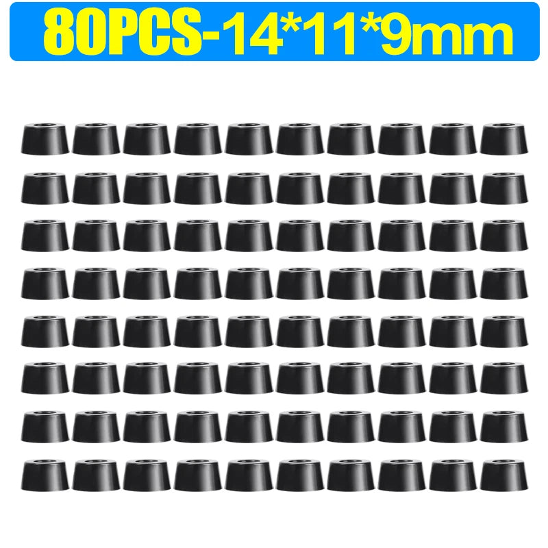 8/80Pcs Rubber Pads Floor Protectors Non-slip