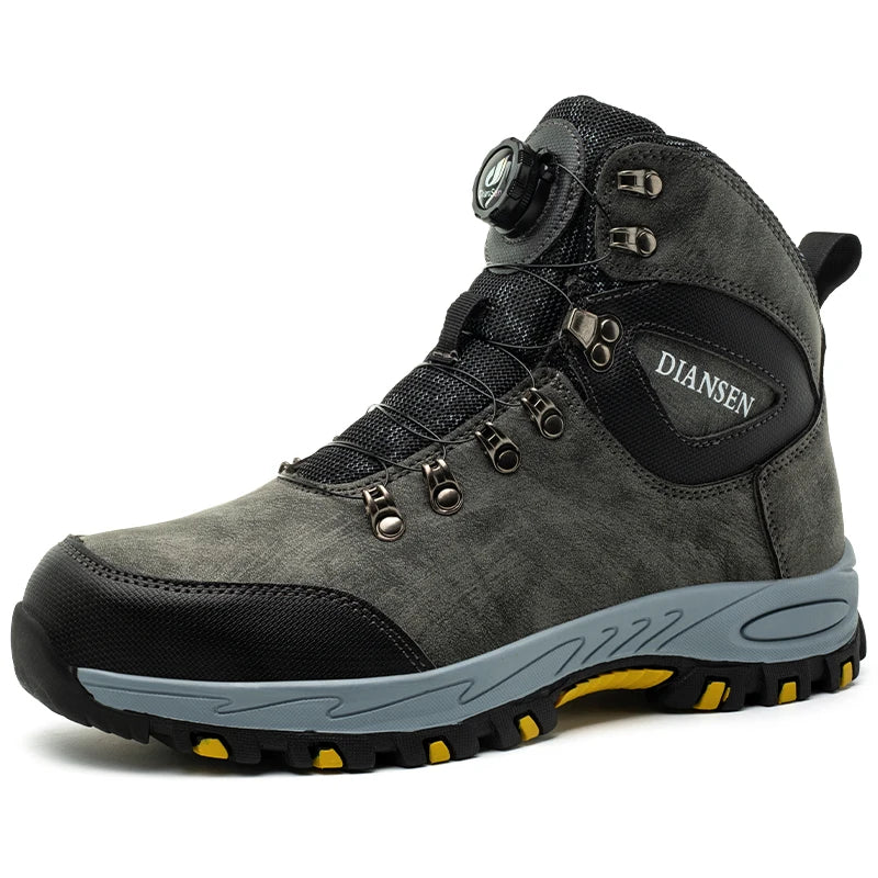 Rotating Button Safety Shoes Men Work