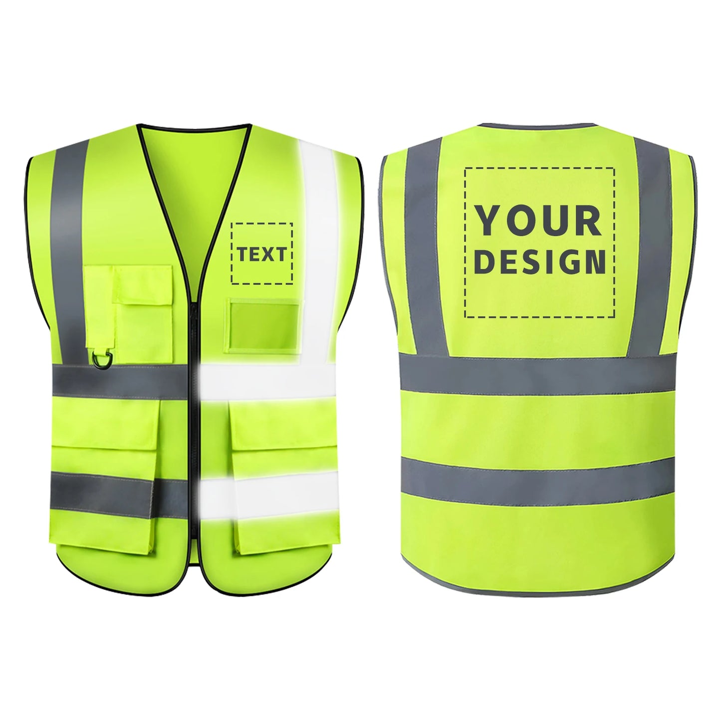 S-5XLSafety Vest 20 Pack, Custom Logo Construction Vest