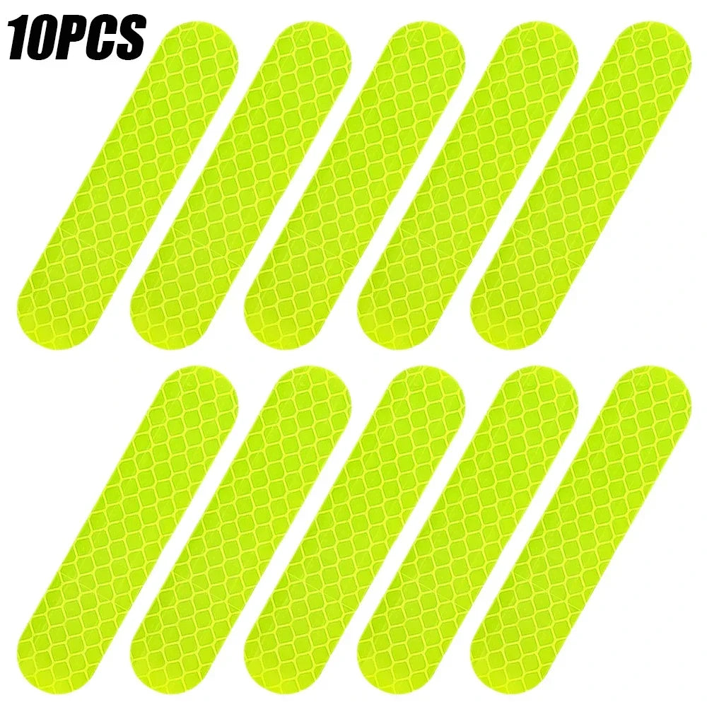 80-10PCS Reflector Tape For Night Riding Walking Car