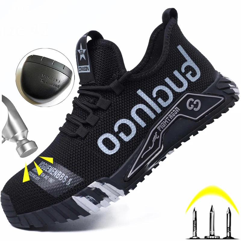 Protective Steel Toe Safety Shoes Men Anti-puncture