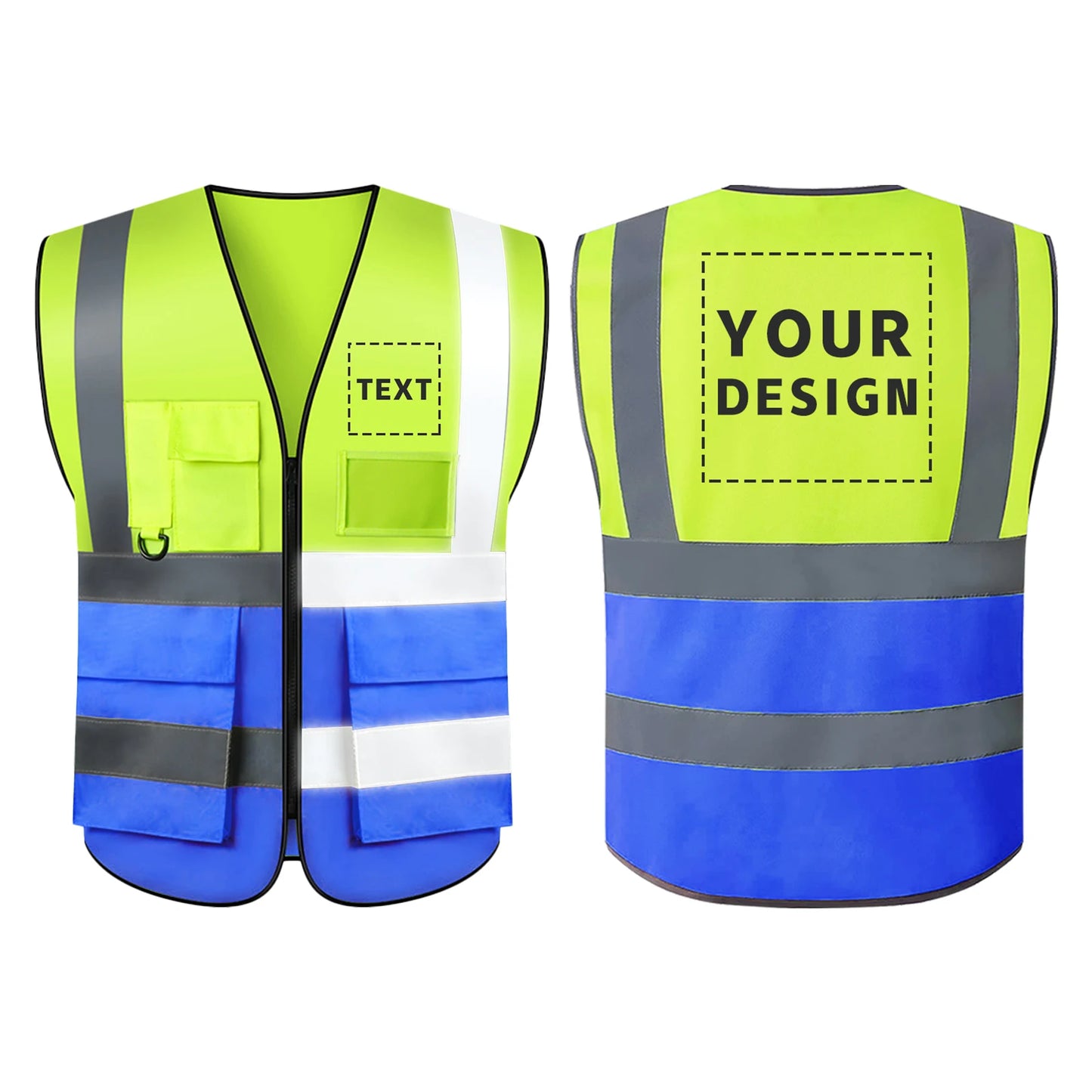 S-5XLSafety Vest 20 Pack, Custom Logo Construction Vest