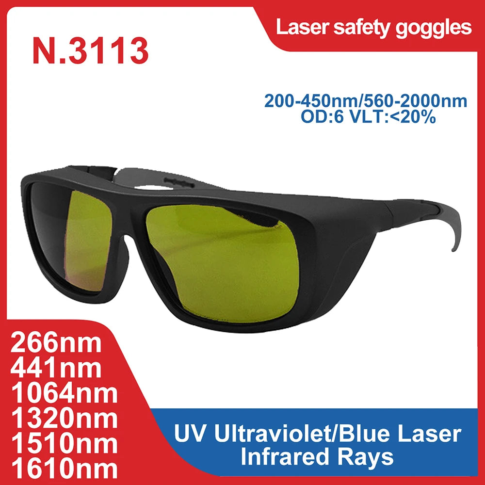 laser glasses 190-2000nm 10600nm OD6 CO2 Laser Protection goggles