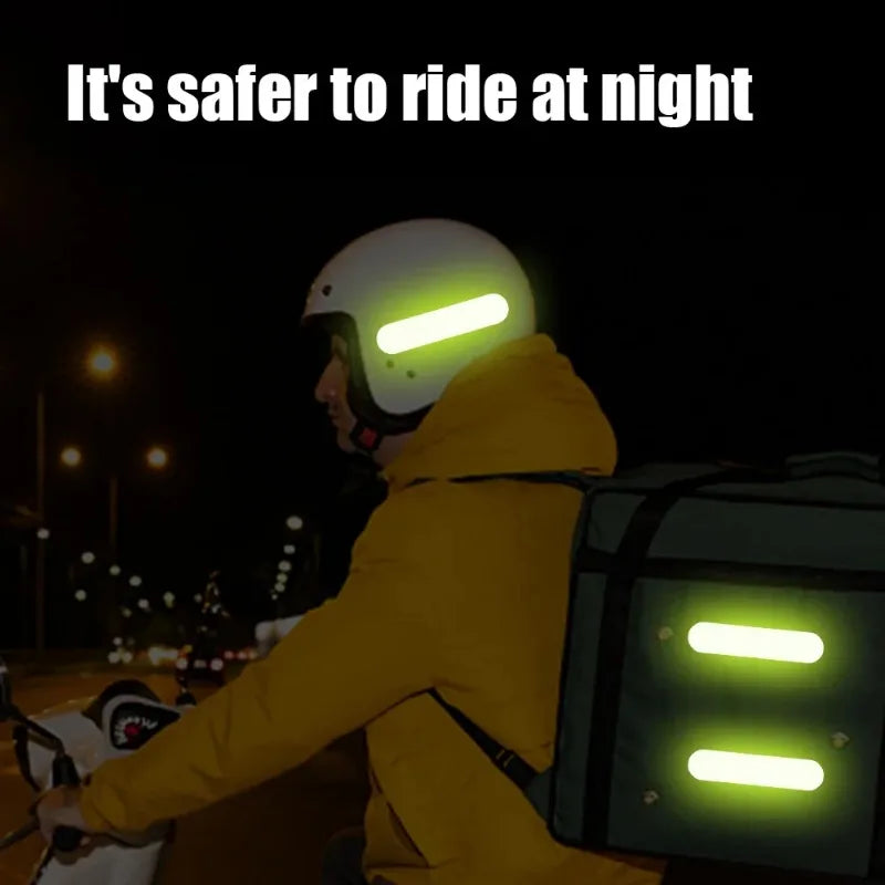 80-10PCS Reflector Tape For Night Riding Walking Car