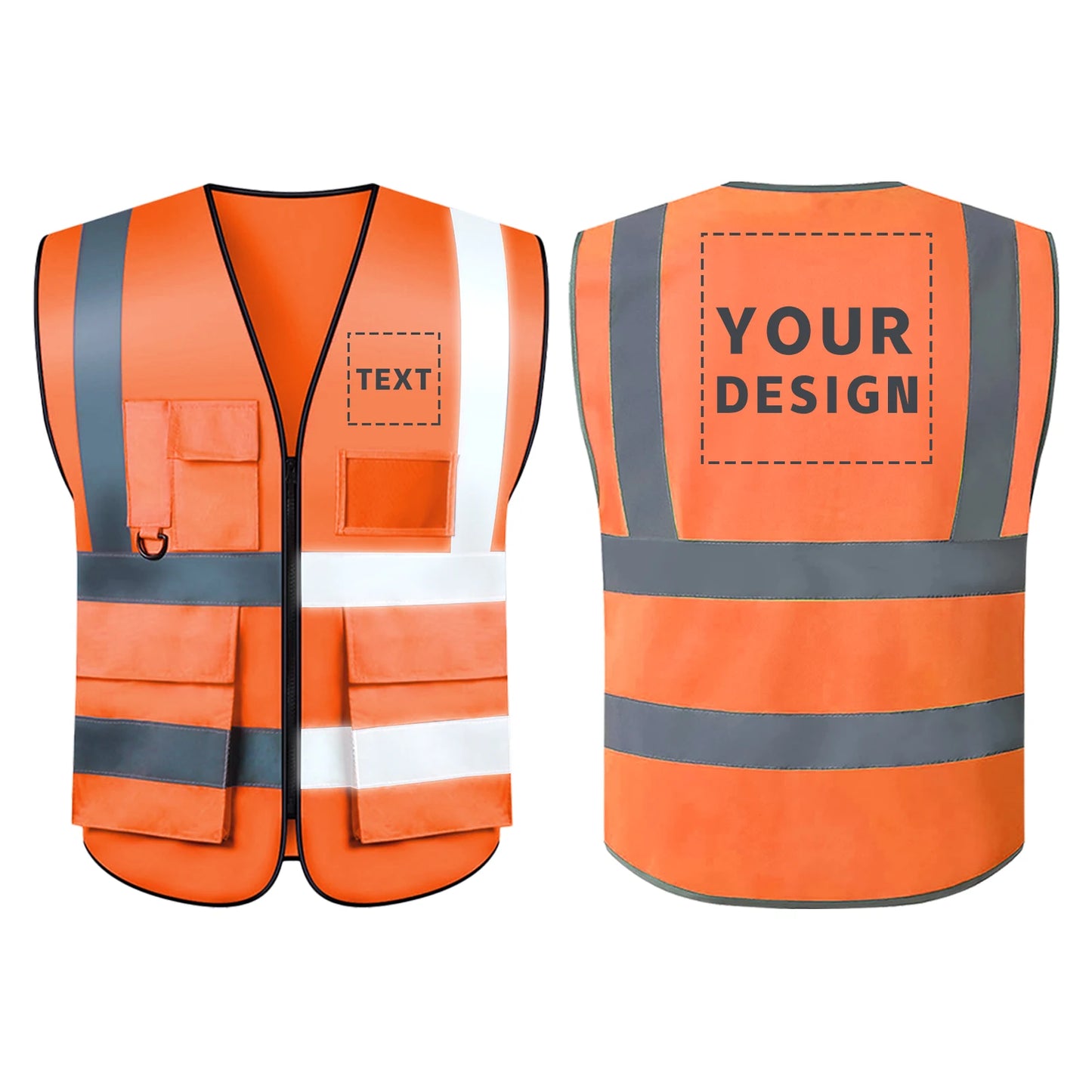 S-5XLSafety Vest 20 Pack, Custom Logo Construction Vest