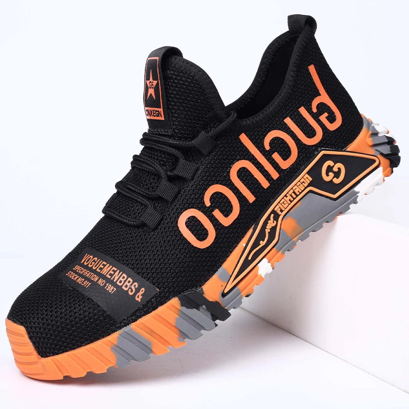 Protective Steel Toe Safety Shoes Men Anti-puncture