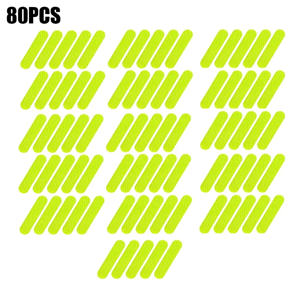 80-10PCS Reflector Tape For Night Riding Walking Car