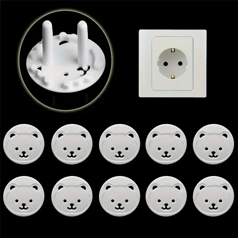10pcs Bear EU Power Socket Electrical