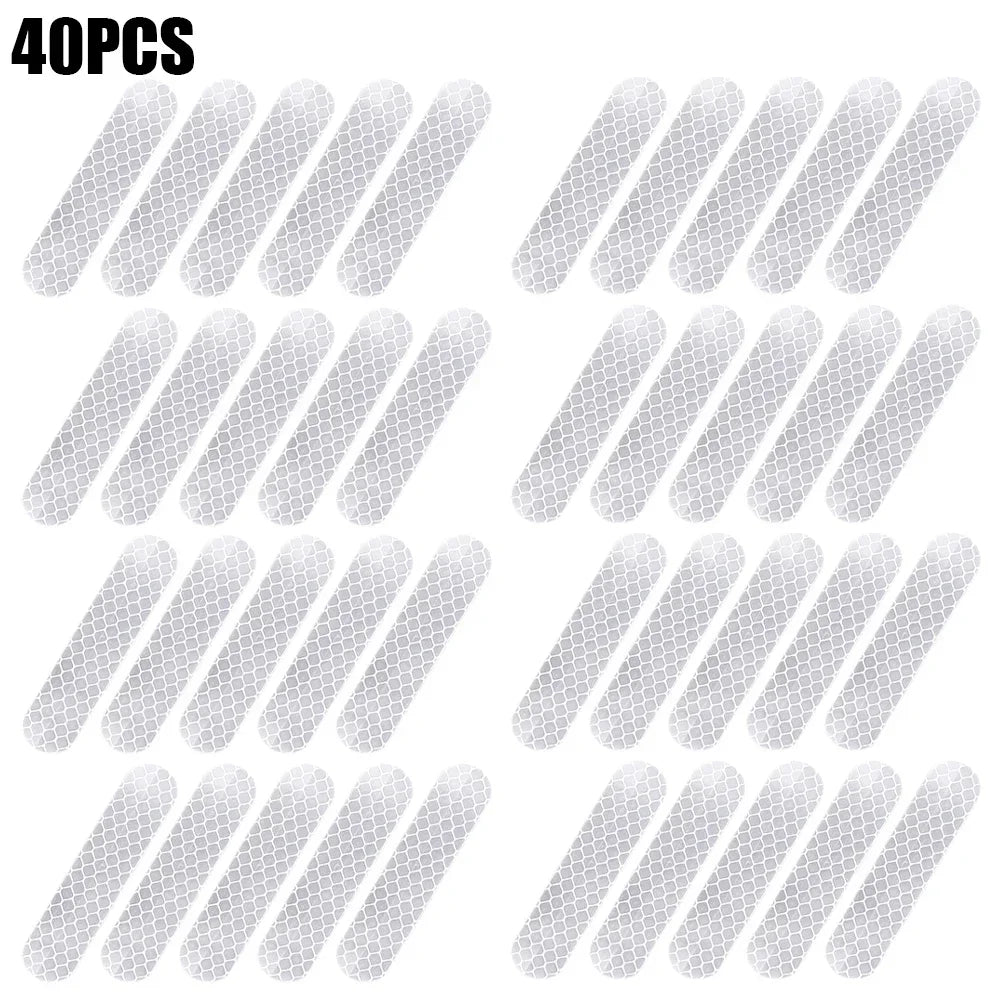 80-10PCS Reflector Tape For Night Riding Walking Car
