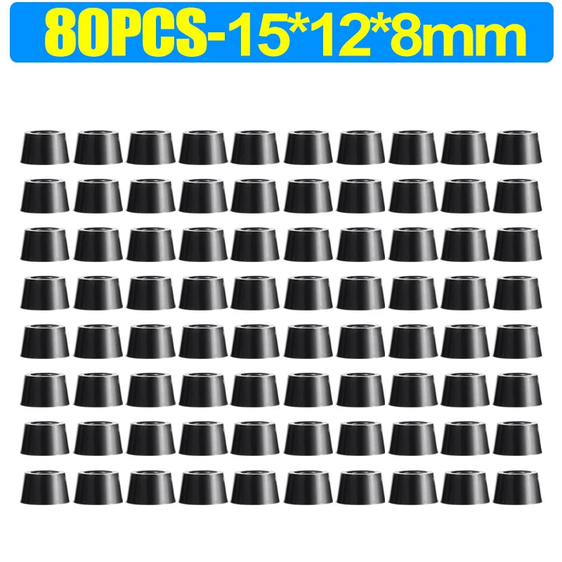 8/80Pcs Rubber Pads Floor Protectors Non-slip