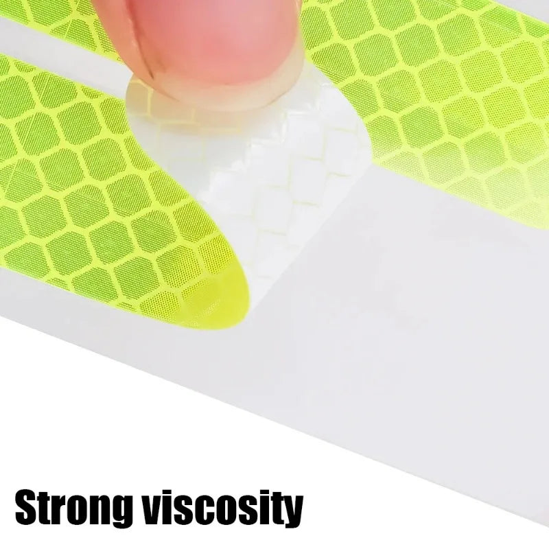 80-10PCS Reflector Tape For Night Riding Walking Car