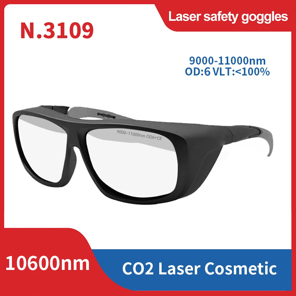 laser glasses 190-2000nm 10600nm OD6 CO2 Laser Protection goggles