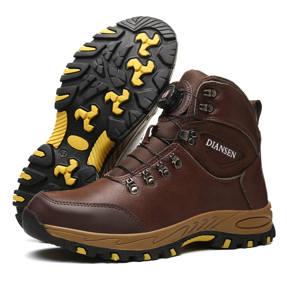 Rotating Button Safety Shoes Men Work