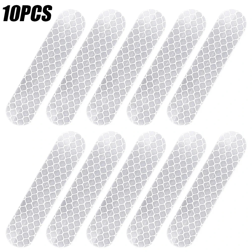 80-10PCS Reflector Tape For Night Riding Walking Car