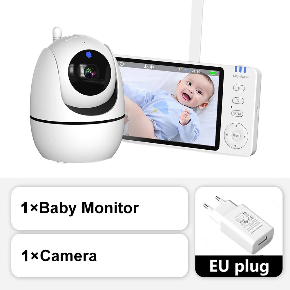 5 Inch Video Baby Monitor With Camera PTZ