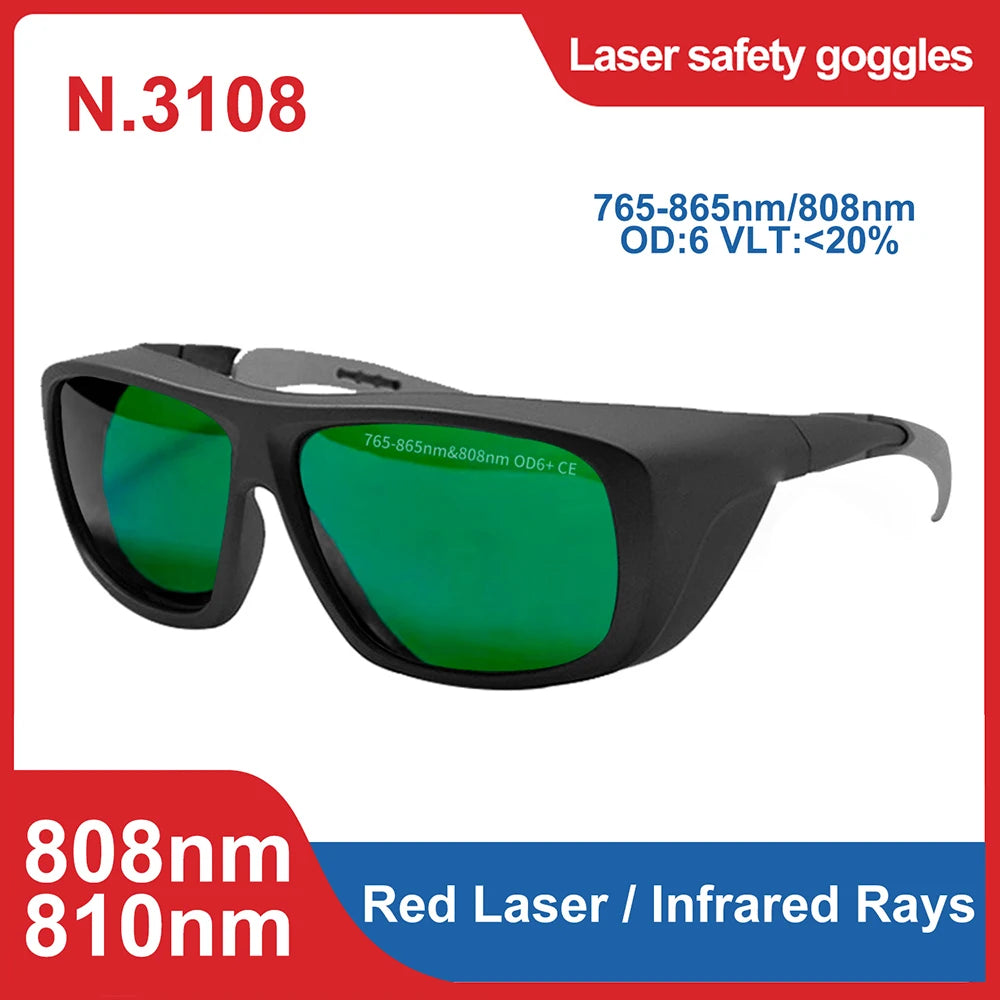 laser glasses 190-2000nm 10600nm OD6 CO2 Laser Protection goggles