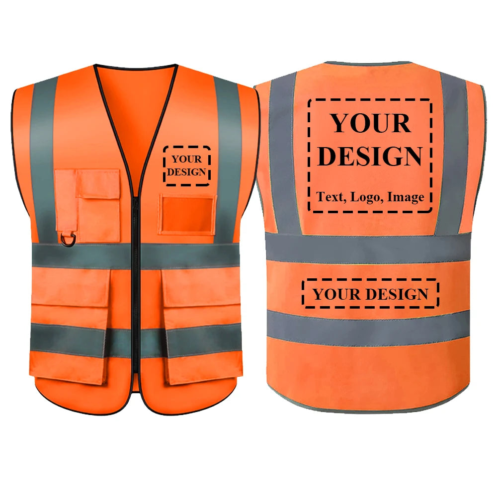 Custom Your LOGO Safety Vest for Women Men