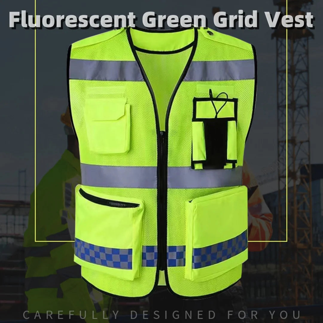 Summer Multi functional Breathable Reflective Safety Vest