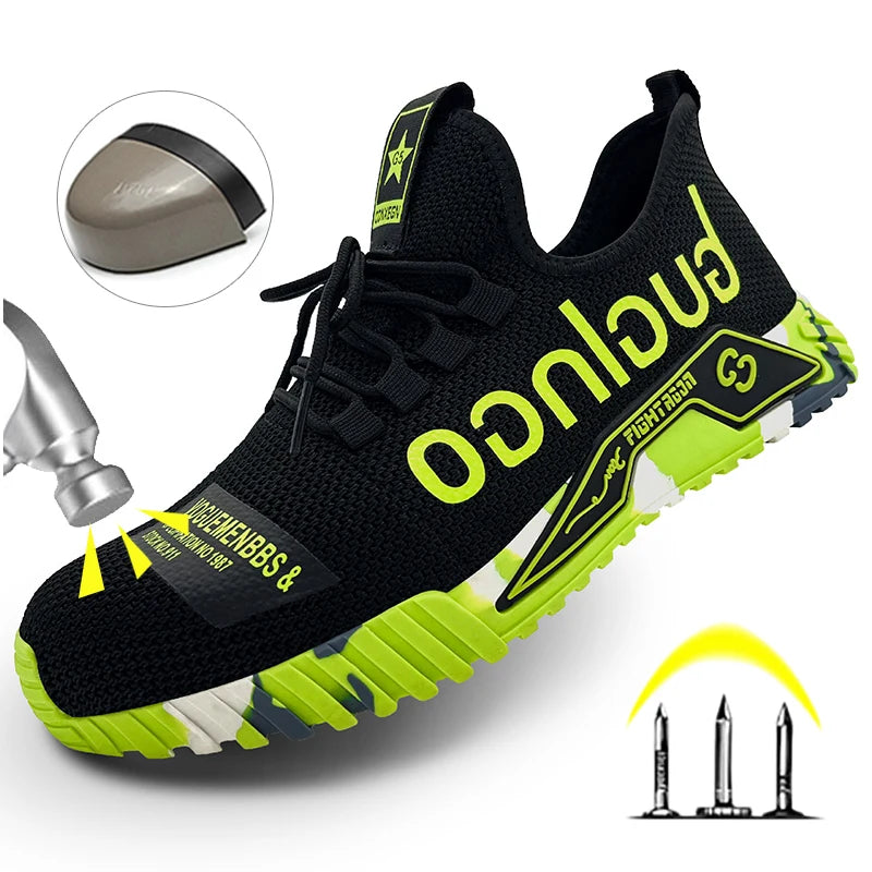 Protective Steel Toe Safety Shoes Men Anti-puncture