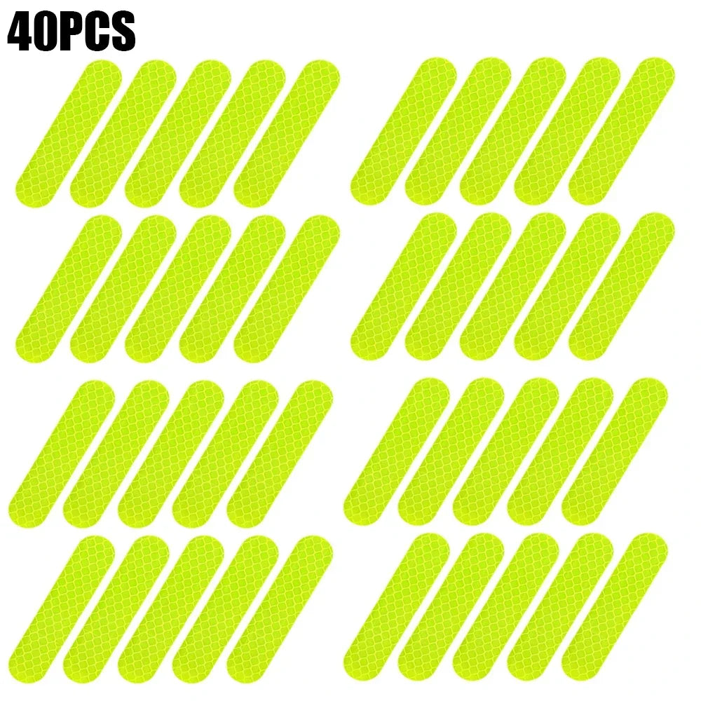 80-10PCS Reflector Tape For Night Riding Walking Car
