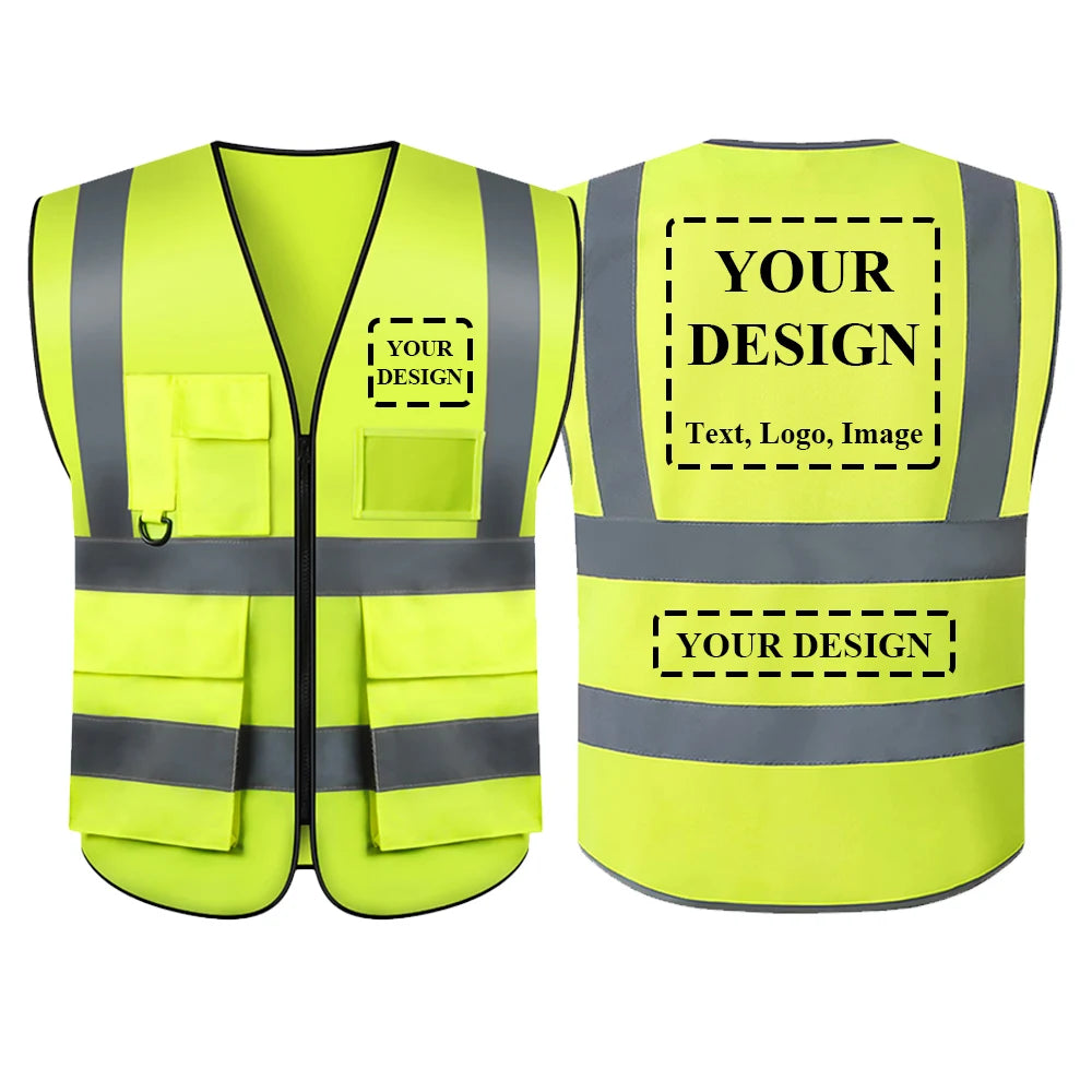 Custom Your LOGO Safety Vest for Women Men