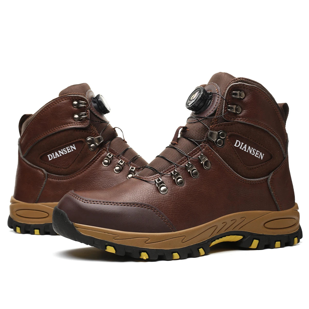 Rotating Button Safety Shoes Men Work