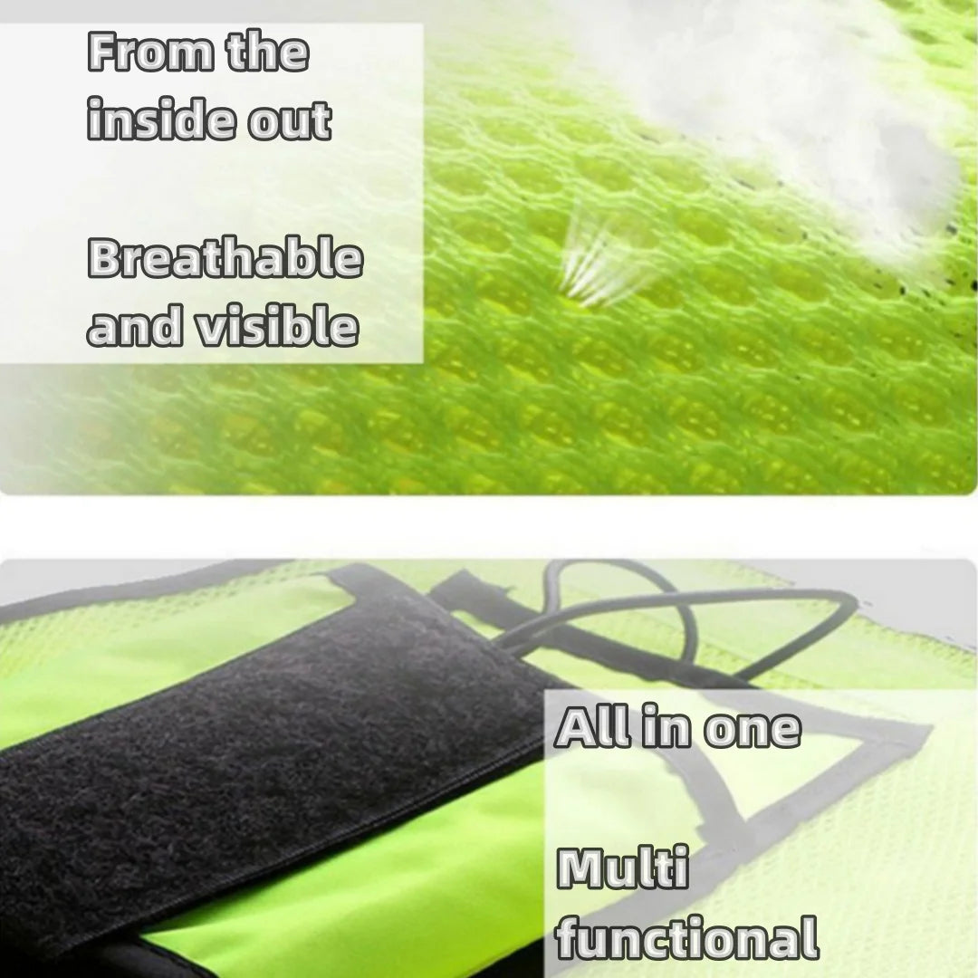 Summer Multi functional Breathable Reflective Safety Vest
