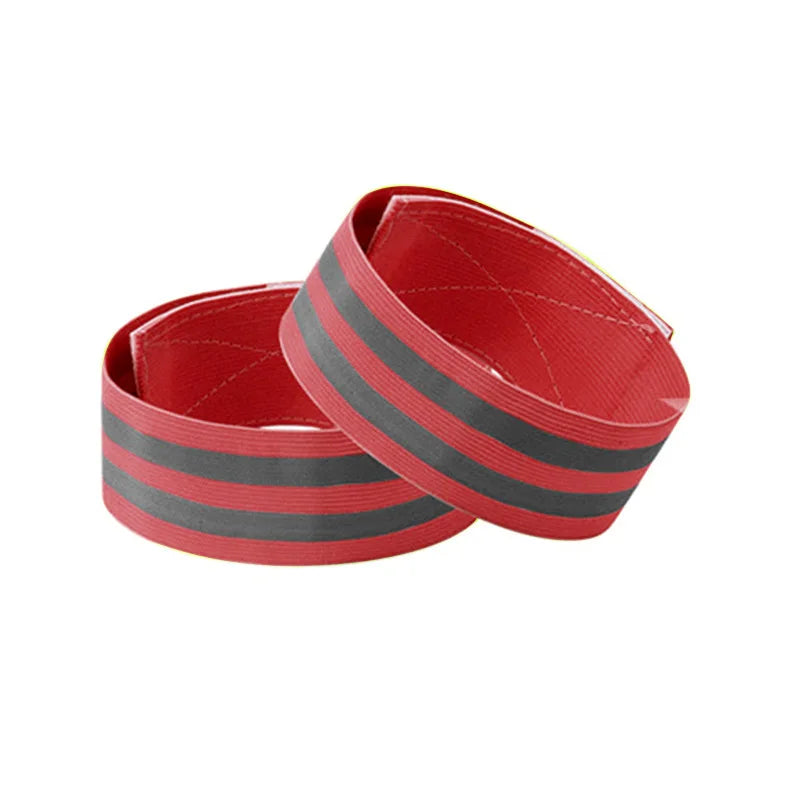 2PCS Running Reflective Arm Bands for Wrist Ankle Leg