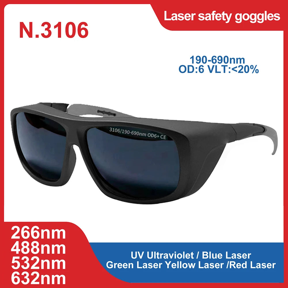 laser glasses 190-2000nm 10600nm OD6 CO2 Laser Protection goggles