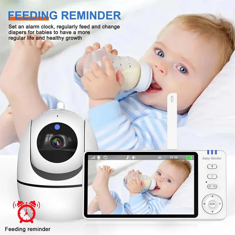 5 Inch Video Baby Monitor With Camera PTZ