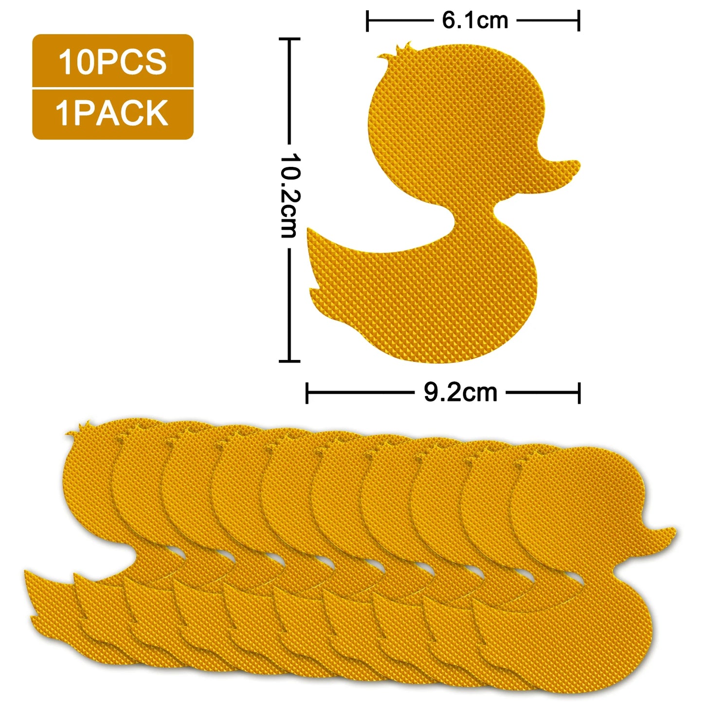 10pcs Duck Design Anti-slip Shower