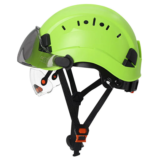 CE Construction Safety Helmets with Double Goggles ANSI  ABS