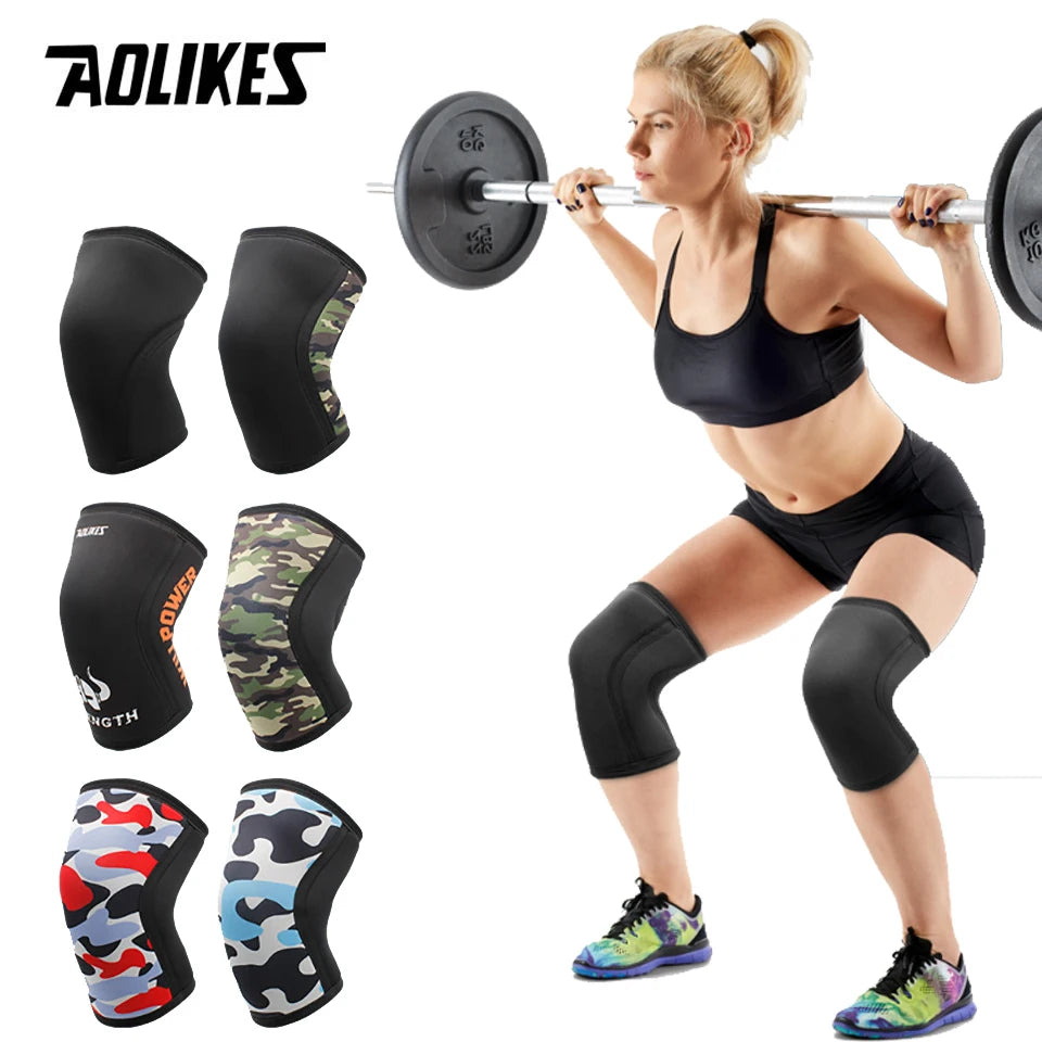 1 Pair Squat 7mm Knee Sleeves Pad