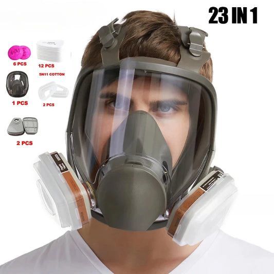 Full Face 6800 Gas Mask Spray Protective