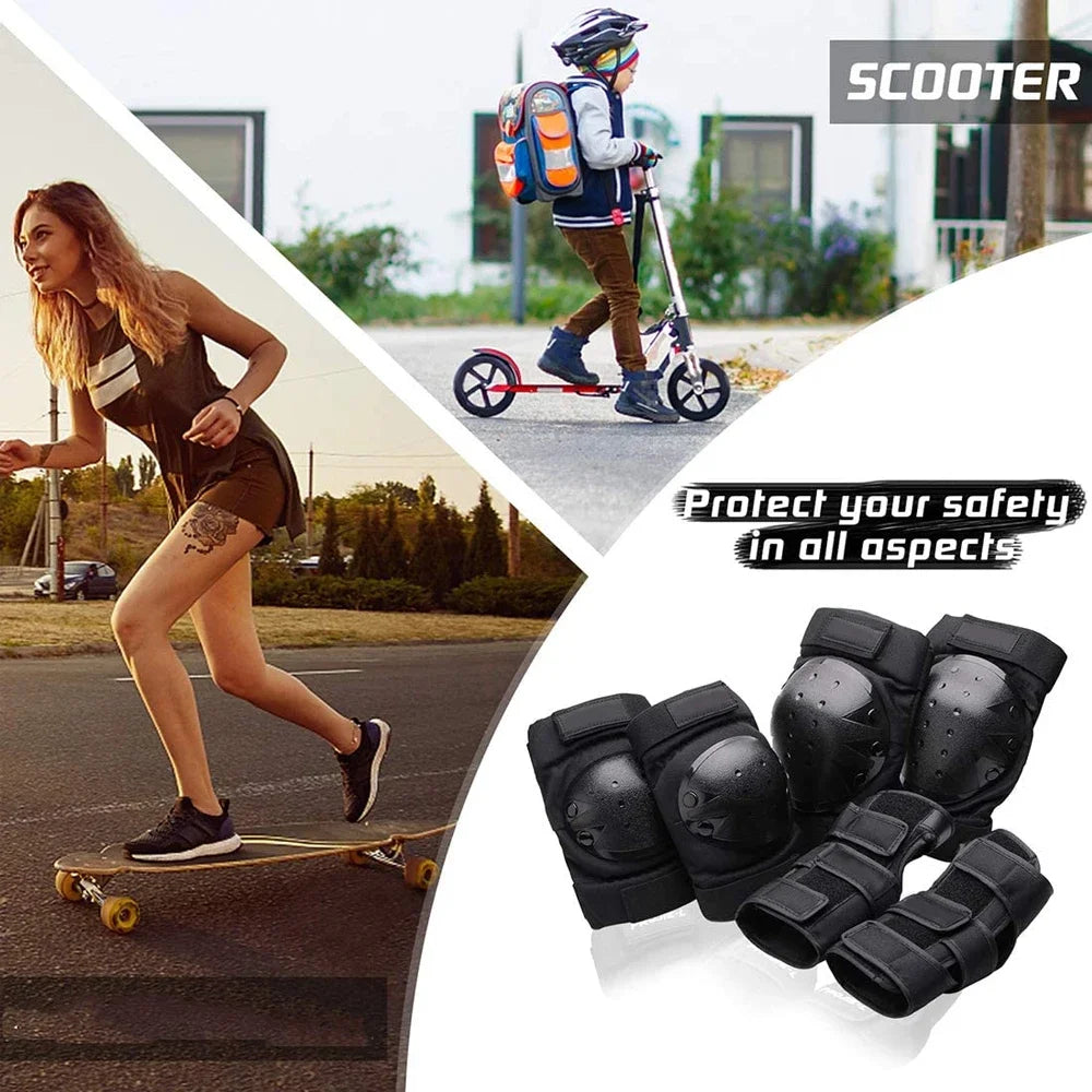 Kids/Adults Knee Elbow Pads Wrist Guards