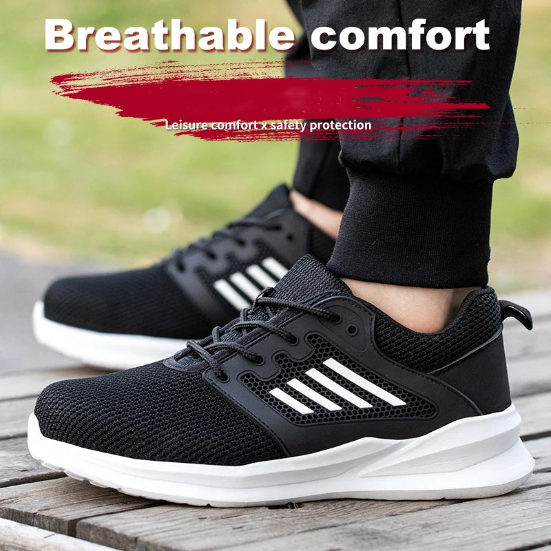 Work Safety Shoes Men Lightweight Indestructible