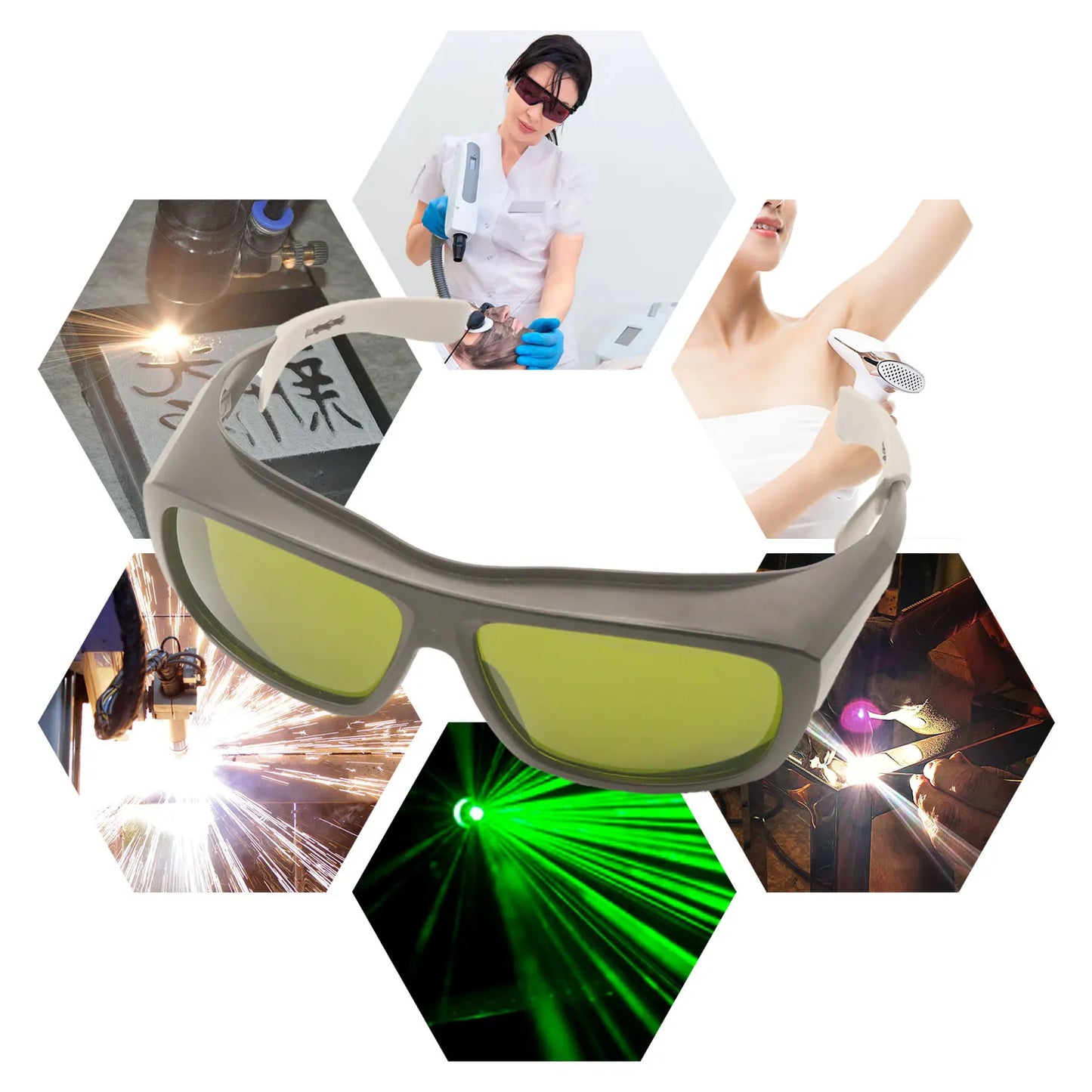laser glasses 190-2000nm 10600nm OD6 CO2 Laser Protection goggles