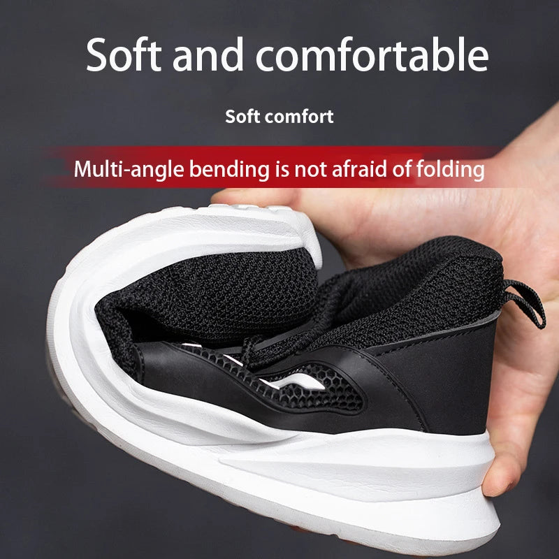 Work Safety Shoes Men Lightweight Indestructible